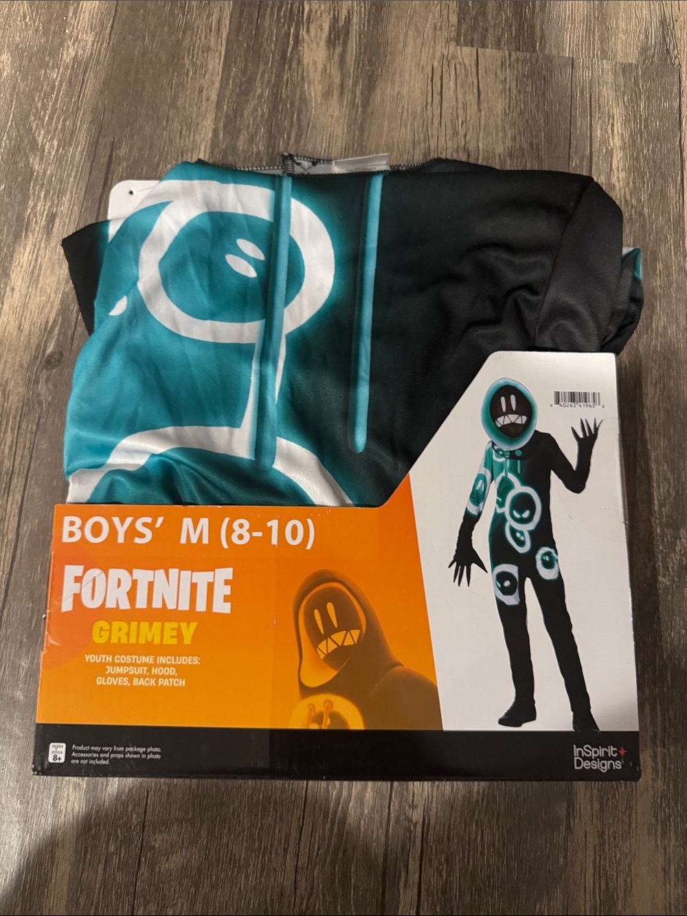 Fortnite Grimey Halloween Costume - M (8-10)